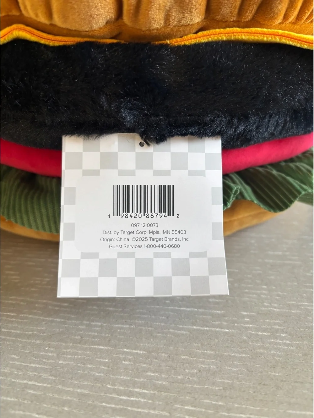 Teen Home Weighted Plush Hamburger Pillow